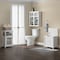 Alaterre Furniture Derby 3-Piece Bathroom Set with Wall Mounted Bath Cabinet, Hamper, and Floor Cabinet ANDE7678WH - alternate 3